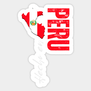 Peru flag, peruvian flag Sticker